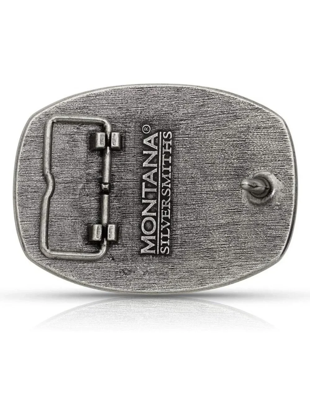 Western Attitude Belt Buckle - Montana Flag Series, Unique Cowboy Accessory